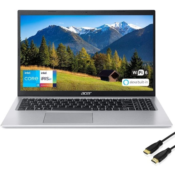 Acer 宏碁 Aspire 5 超薄 15.6英寸全高清商务和学生笔记本电脑,* 11代英特尔酷睿 i3-1115G4 处理器,高达4.1GHz (Beat i5-1035G4) WiFi 6,Amazon Alexa,8GB 内存