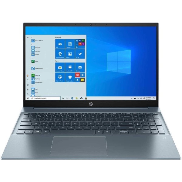 HP Pavilion 15.6英寸全高清触摸屏笔记本电脑,Intel i7-1165G7,16 GB RAM,1TB SSD,WiFi-6背光键盘,USB-C,HDMI,Intel Iris Xe 显卡,B&O 播放音频,背光键盘,雾蓝