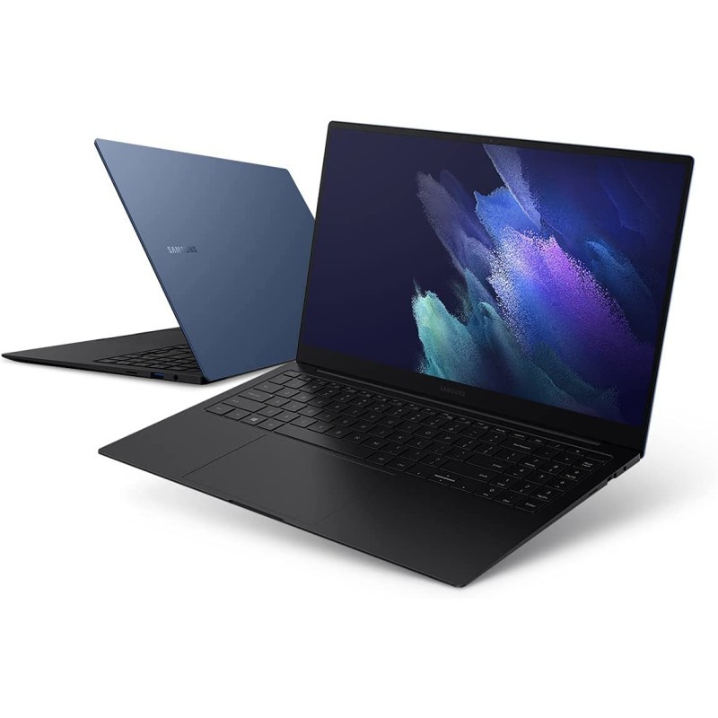 Samsung 三星 Galaxy Book Pro Windows 11 Intel Evo 平台笔记本电脑 15.6 英寸 AMOLED 屏幕第 11 代英特尔酷睿 i7 处理器 16GB 内存 512GB 固态硬盘持久电池,神秘蓝