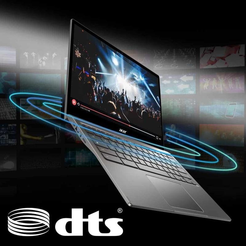 宏碁Chromebook Spin 513敞篷笔记本电脑|13.5英寸2256x1504大猩猩玻璃触摸|MediaTekKompanio 1380 八核 CPU | 8GB LPDDR4X | 128GB eMMC |