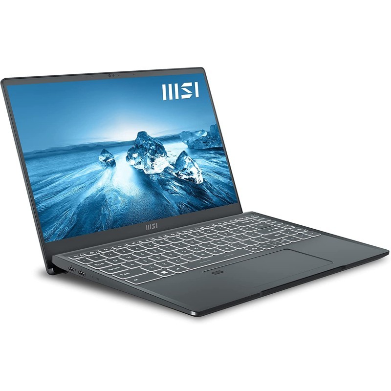 MSI 威望 15.6 英寸 FHD 超薄轻便专业笔记本电脑:英特尔酷睿 i5-1240P GTX1650 16GB LPDDR4X 512GB NVMe SSD,Thunderbolt 4,MicroSD 读卡器,Win 11:碳灰色 A