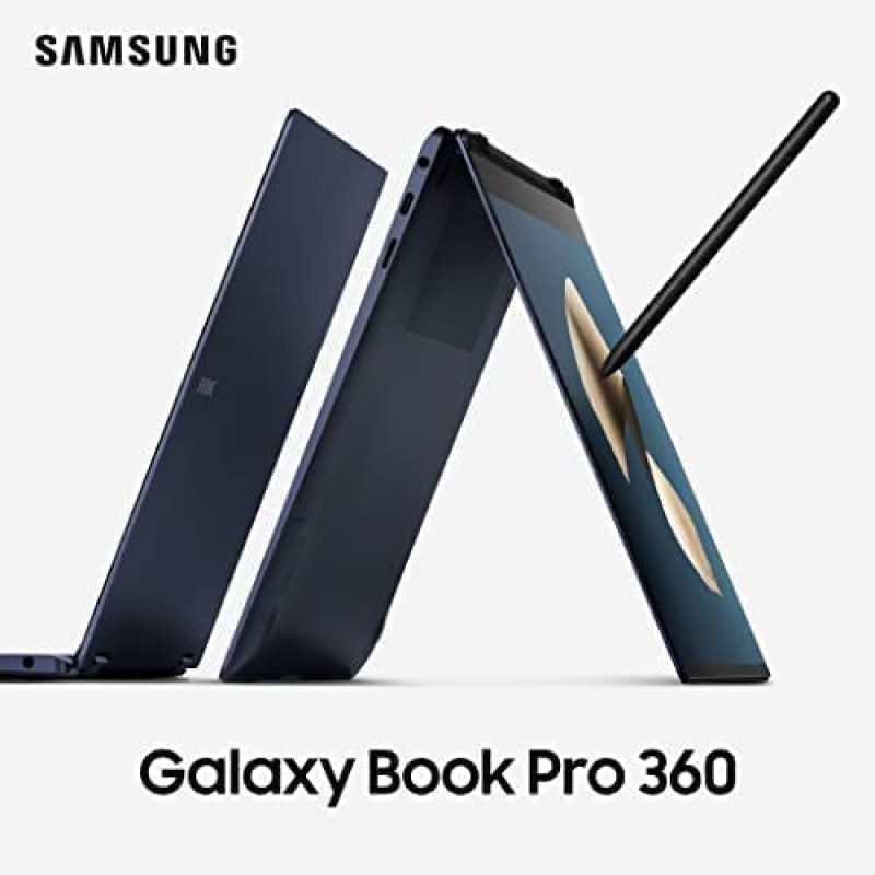 Samsung 三星 Galaxy Book Pro 360 15.6英寸 全高清触摸屏 1TB固态硬盘,Intel Evo 平台 2.8GHz i7-1165G7(16GB RAM,指纹识别器,Windows 11 Home)神秘海军蓝