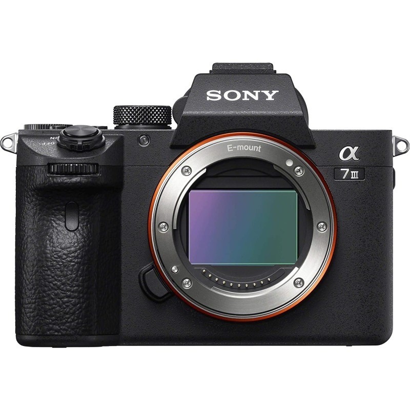 Sony 索尼 a7 III ILCE7M3/B 全画幅无反镜可互换镜头相机,带 3 英寸液晶显示屏,仅机身,底座配置,黑色