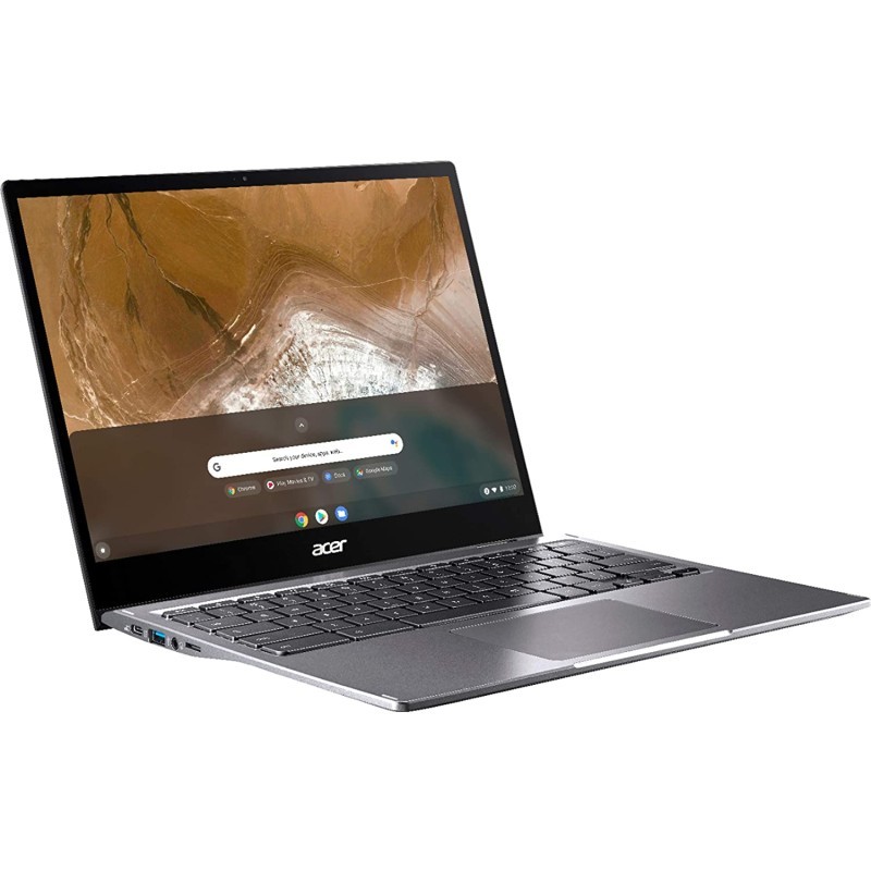Acer宏碁Chromebook Spin713 2合1笔记本电脑，13.5“（约34.29厘米)2K VertiView 3:2 Touch-英特尔i5-10210U-8GB内存-128GB SSD–钢灰色