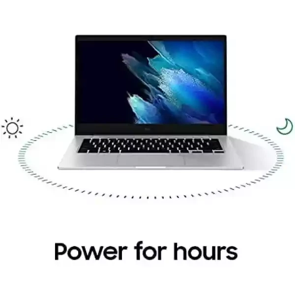 Samsung 三星 Galaxy Book Go 笔记本电脑PC 电源性能 18小时电池紧凑轻便防震设计 WFH Ready WiFi5,银色,128GB